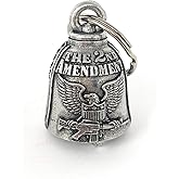 Bravo Bells The 2nd Amendment Bell - Biker Bell Accessory or Key Chain for Good Luck on The Road