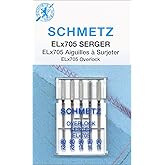 Euro-Notions 1840 ELX705 Serger Needles, Sizes 12/80 (2), 14/90 (3)