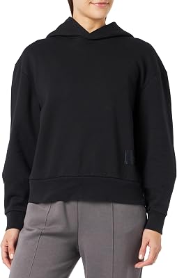 W3711h Felpa con Cappuccio, Black 098, XS Donna