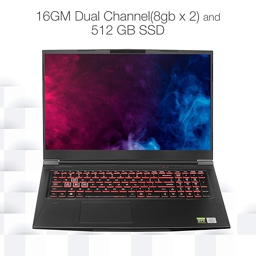 Evoo Gaming Laptop, FHD, 144Hz, Intel Core i7-10750H