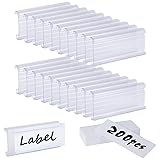 200Pcs Wire Shelf Label Holder,Compatible with