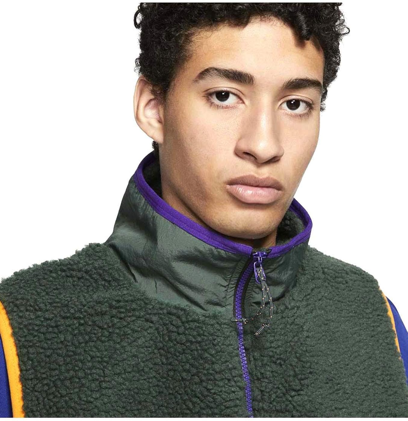 nike fleece vest men's