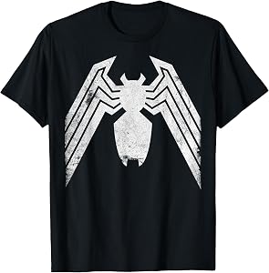 Marvel Comics Retro Classic Venom Distressed Emblem T-Shirt