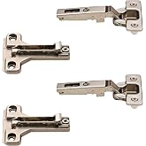 2 Salice European Face Frame Hinges #C2P6A with Face Frame Clip On Adapter Plates