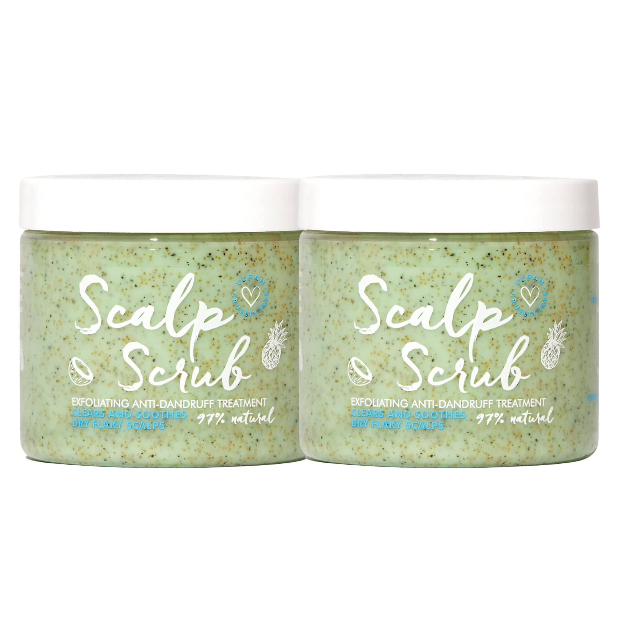 Umberto Giannini Scalp Scrub, Vegan & Cruelty Free Exfoliating Anti-Dandruff Scalp Rescue Scrub, 2 x 200ml