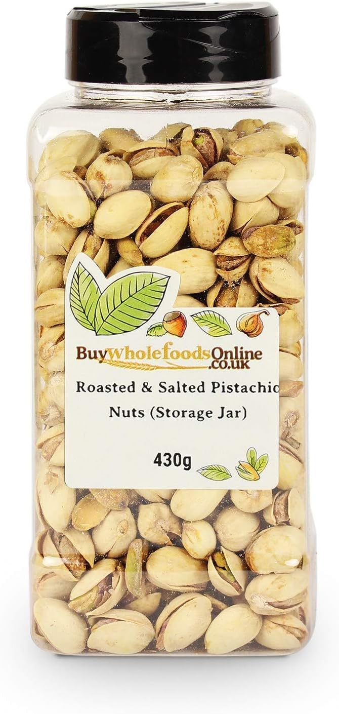 Pistachio Nuts Roasted and Salted (Storage Jar) 430g (Buy Whole Foods