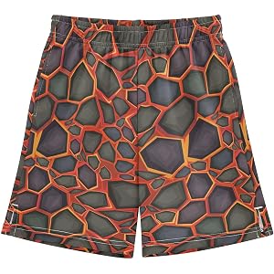 Sletend Athletic Gym Shorts Boys Casual Shorts Elastic Waist with Pockets, Summer Kids Bottom for Sports Homewear 7-15 Years
