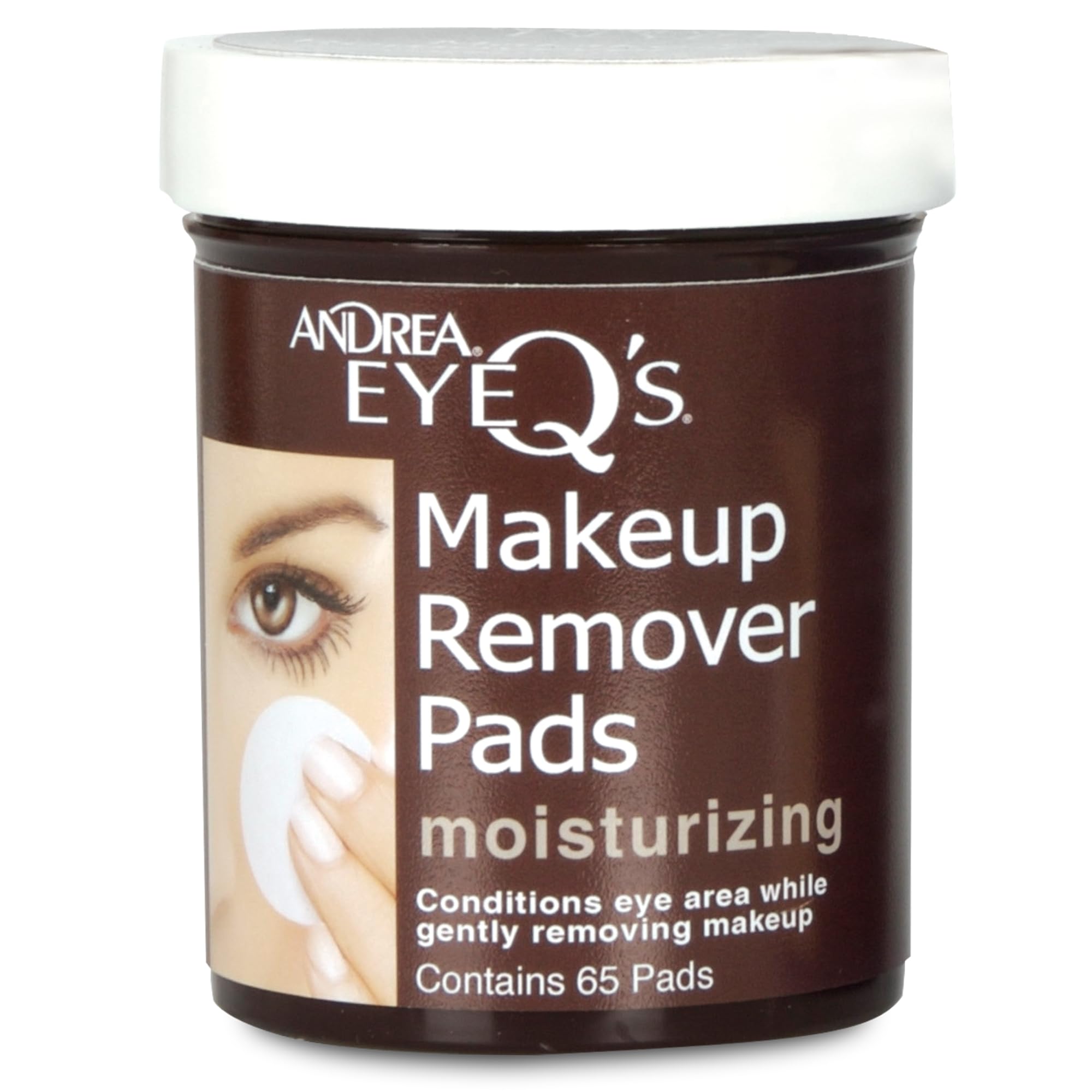 Photo 1 of Andrea Eye Q's Eye Make Up Remover, Eye Q's Moisturizing, 65 pads