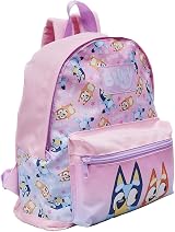 Bluey Backpack Girls Kids School Bag Soft Pink Front Pocket Nursery Rucksack view 4