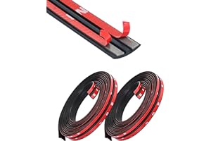 SUJADE YAKEFLY 2-Piece Windshield Rubber Seal, 22 Ft Weather Stripping T-Shape Sealing Strip for Car Front Rear Windshield