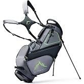 uniHimal 14-Way Golf Stand Bag, Lightweight Golf Bag for Men | Golf Club Bag with Stable Stand, Multiple Pockets, Dual Detachable Straps, Portable Handles, Rain Hood
