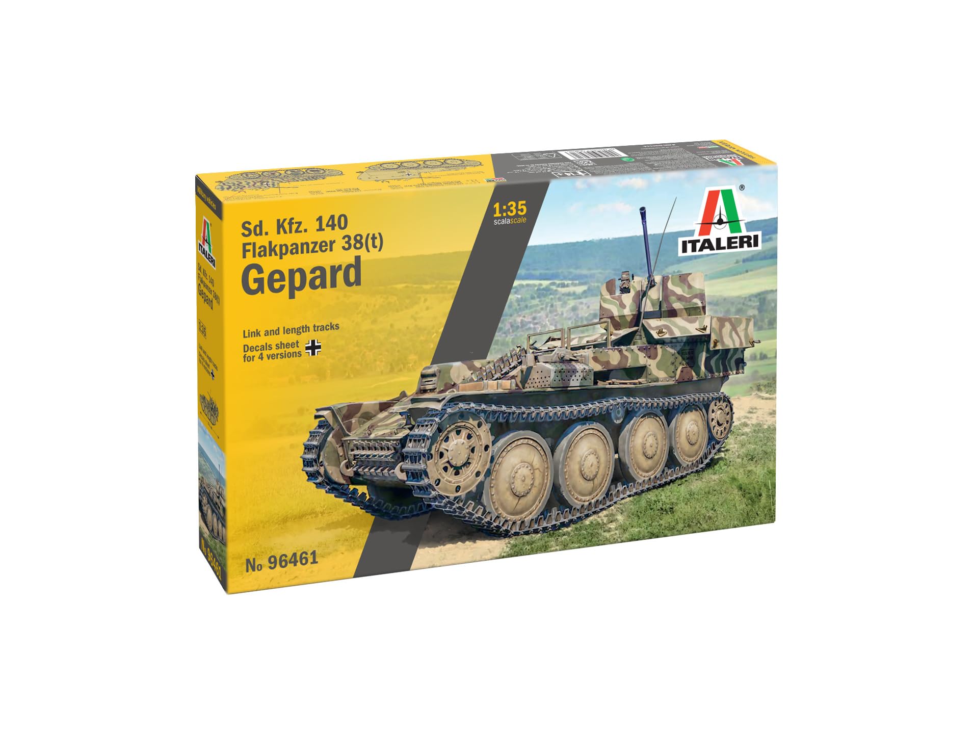Italeri 96461 Sd. Kfz. 140 Flakpanzer 38(t) Gepard 1:35 Model Kit