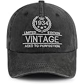 Vintage 32nd 52nd 62nd 82nd 92nd Hats for Men Women, Funny Adjustable Embroidered Birthday Baseball Cap