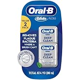 Oral-B Glide Deep Clean Cool Mint Dental Floss, Value 2 Pack (40m Each)