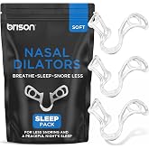 Brison Nasal Dilators for Snoring &amp; Better Sleep, Nostril Opener 3-Pack | Breathing and Sleeping - Anti Snoring Nose Vents Opener for Better Breathing Sleeping and Activity Improves Airflow Soft