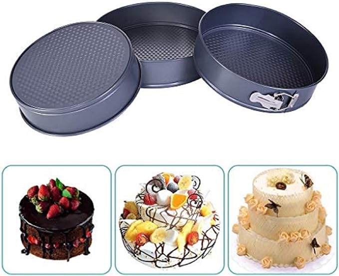m·kvfa Mini Springform Cake Pans Carbon Steel Baking Pan