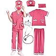 6 Pcs Kids Animal Doctor Costume Set Veterinary Dress Up Clothing for Kids Career Day Halloween Birthday Role Cosplay