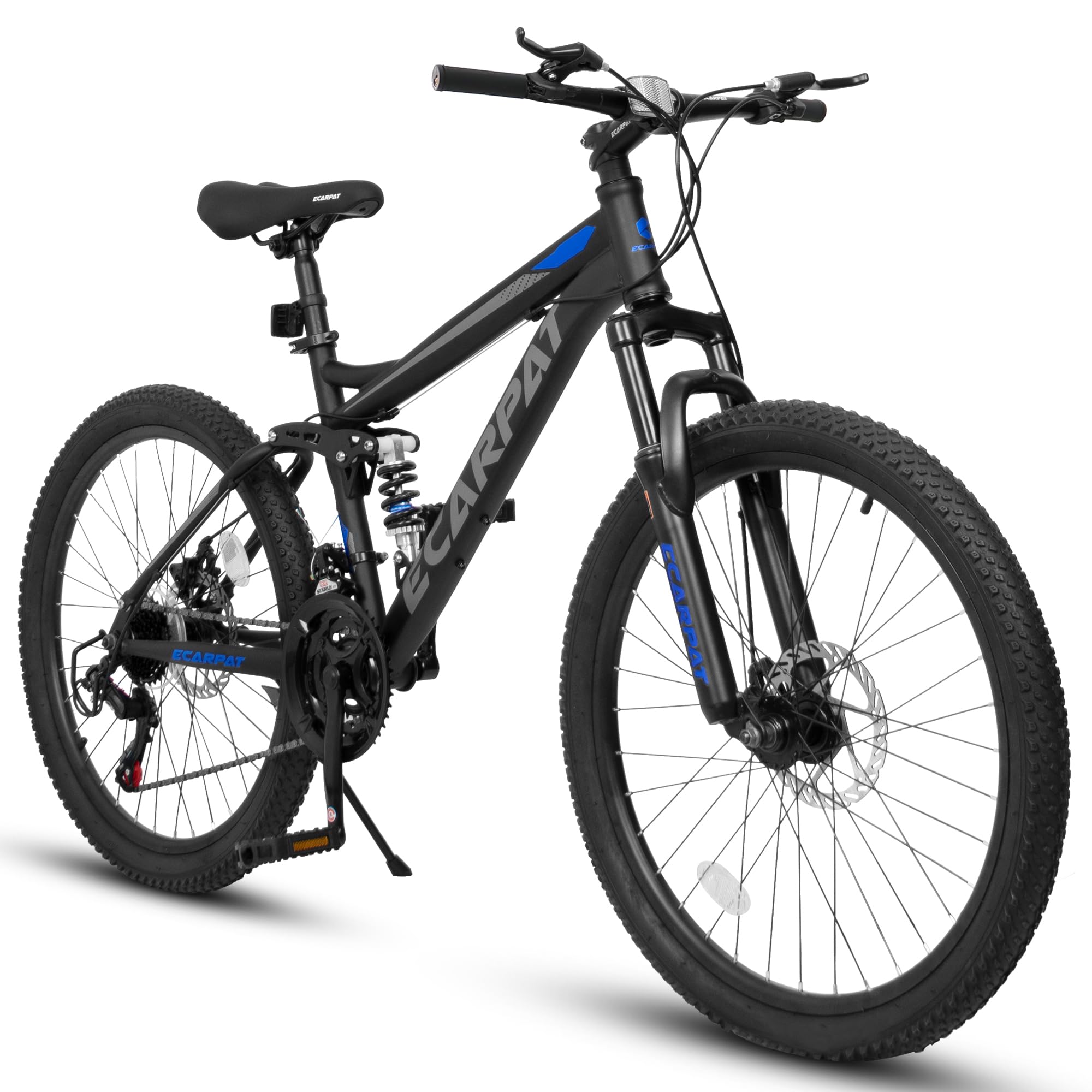 Ecarpat 24 Inch Mountain Bike, Dual Full Suspension