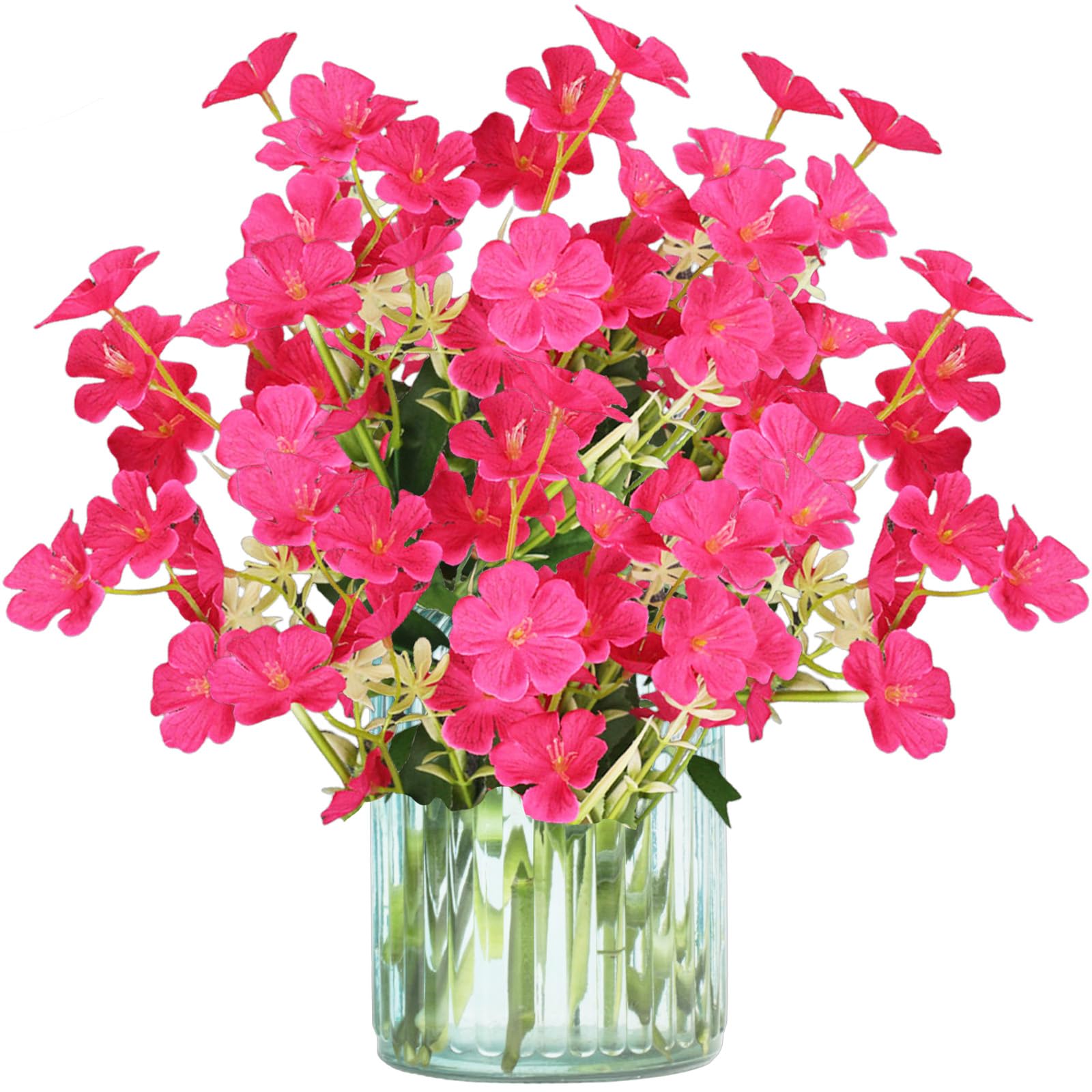 astylishome Red Artificial Flowers Large 40 cm Fake Flower Realistic Appearance Simulation Bouquet for Outdoor Indoor Events Wedding Party Home Decoration 0419