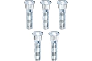 HITCHVOYAGER 5PCS M12x1.5 Wheel Studs 49mm Bolt Steel Tire Lug Studs Compatible with Toyota 4Runner Avalon Camry RAV4 Sienna Corolla,Lexus CT200h ES300 IS300 GS350, Scion Pontiac Vibe,Replace 610-266 9094202049.
