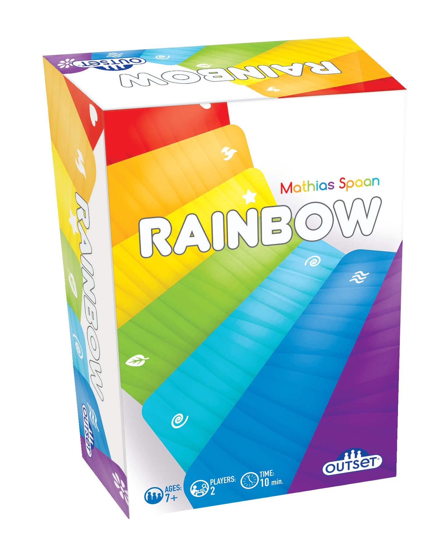 Outset Media Rainbow - A Strategic Two Player Game - Be The First to Create 6-Card Rainbow Sets - Ages 7 and up