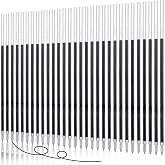 30 Piece Black Ink Pen Refills, 1 mm Ballpoint Refills Replacement Ballpoint for Click Retractable Pens Office College Supplies