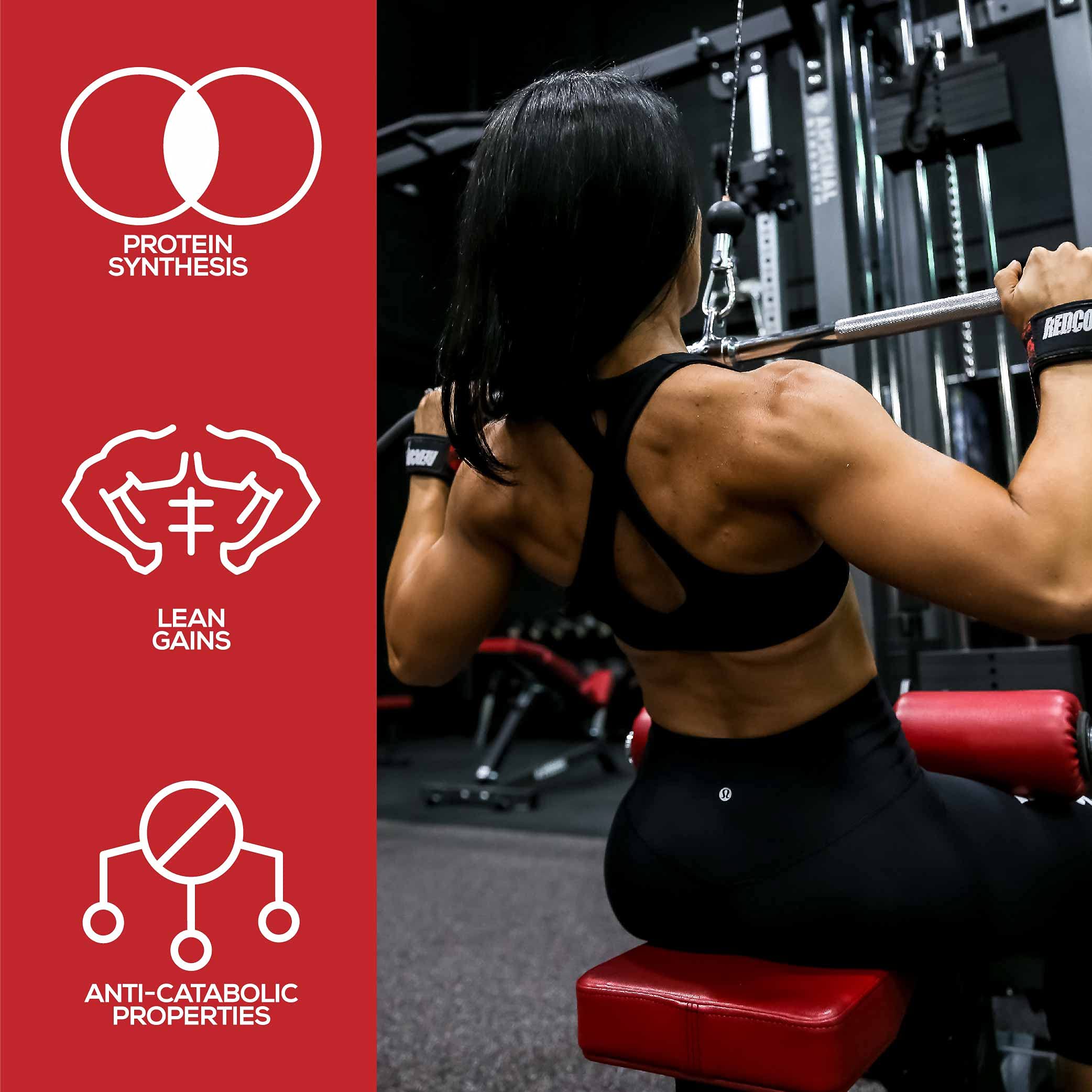 REDCON1 Halo Muscle Builder Supplement - Gluten Free + Keto Friendly to Support Muscle Mass Growth - Contains Chinese Smilax Root Extract to Improve Nitrogen Retention (60 Capsules)