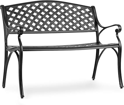 Blumfeldt Pozzilli Bl Banc De Jardin Materiau Fonte D Aluminium Resistant Aux Intemperies Place Pour 2 Personnes Coussin De Siege Disponible Separement Noir Amazon Fr Jardin Blumfeldt Pozzilli Bl Banc De Jardin Materiau Fonte D Aluminium Resistant Aux Intemperies Place Pour 2 Personnes Coussin De Siege Disponible Separement Noir Amazon Fr Jardin