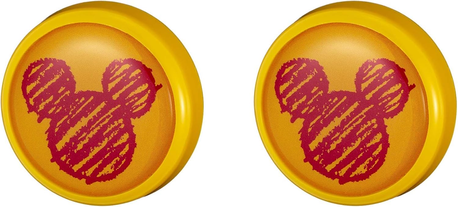 Amazon ナポレックス 車用 ナンバーボルトキャップ ディズニー ミッキー 三つ丸レッド イエロー Wd 347 ナンバーカバー ホルダー 車 バイク