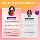Vanderfields Premium Hearing Protection Ear Defenders 29 dB 2K Hz Red Nomad view 6
