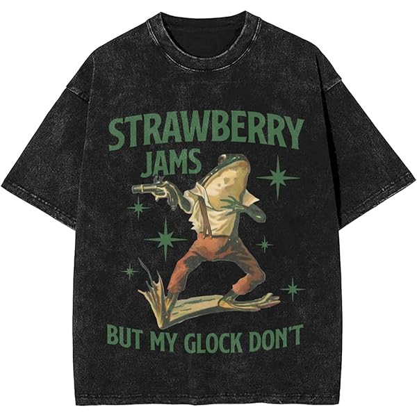 Strawberry Jams But My Glocks Don't Shirt Cotton Men T