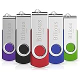 USB Flash Drive, Bilious Swivel Metal Style Thumb Drives with Led Indicator, Portable Fold Memory Stick Keychain Design U Dis