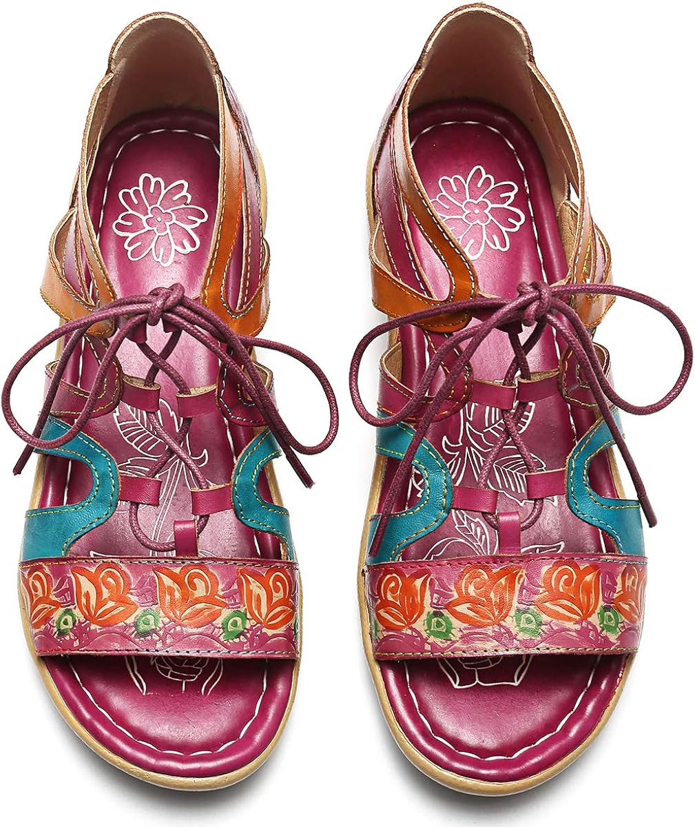 Camfosy Gladiator Sandals for Women 