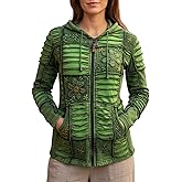 Agan Traders 2026 Trendy Hoodies for Women - Patched Tie-Dye Womens Jackets - Embroidered Zip Up Hoodies for Casuals & Events