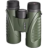 12x42 Binoculars for Adults, High Powered, BAK4 Prism, Waterproof Binoculars, Lightweight Binocular for Bird Watching, Hunting, Travel, Stargazing Cruise (Green)