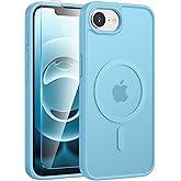 FNTCASE for iPhone 16e Case: Phone 17e Phone Case [Compatible with Magsafe] Translucent Matte Cases with [Screen Protector] Military Grade Shockproof Protective Phone Cover - Teal