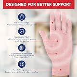 Dr. Arthritis Doctor Developed Arthritis Compression Gloves Grey Pink Medium view 6