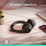 Logitech Zone 300 Wireless Headset with Noise-Cancelling Mic Black view 4