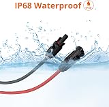 Proster Solar Panel Extension Cable 10 AWG 6mm² 10m Pair IP68 2-Cord view 5