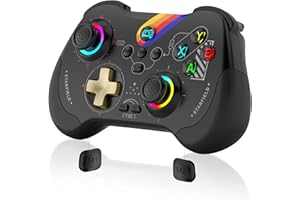 Joso Mobile Gaming Controller for iPad/iPhone/Tablet, Cloud Controller Remote Joystick for iOS/Android, Wireless Switch Controller with Macro Buttons/Hall-Rocker/Hall-Trigger - Starry Star Black