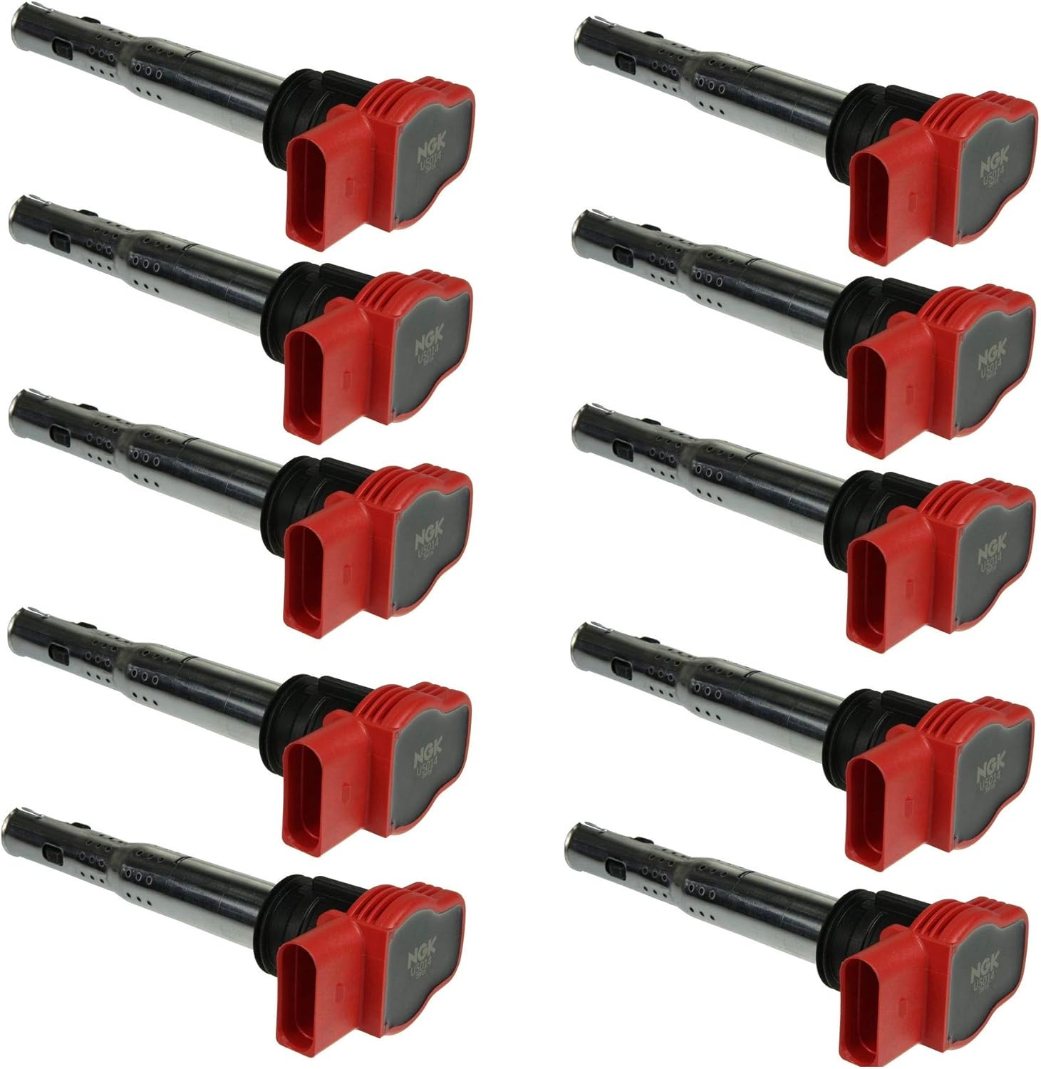 Set of 10 NGK Direct Ignition Coils for Audi R8 S6 5.2L V10