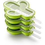 Lékué Cactus 4-Piece Popsicle Mould Pack, One Size, Multicolour