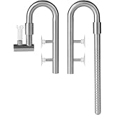 JARDLI Stainless Steel Lily Pipe Set &ndash; Premium Inflow &amp; Outflow with Detachable Skimmer &ndash; Fish &amp; Shrimp Safe, Easy Maintenance (17mm for 16/22mm (5/8'' i.d.) tubing)