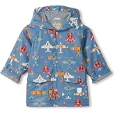 Hatley Boys' Color Changing Button-up Printed Rain Jacket