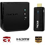Nyrius ARIES Prime Wireless Video HDMI Transmitter & Receiver for Streaming HD 1080p 3D Video & Digital Audio from Laptop, PC, Cable, Netflix, YouTube, PS4, Xbox One to HDTV/Projector (NPCS549)