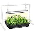 SOLIGT Grow Lights for Seed Starting, 2FT LED Full Spectrum Seedling Lights with Stand for Indoor Plants Vegetable Growing, Duoble Brightness, Height Adjustable, Energy Efficient