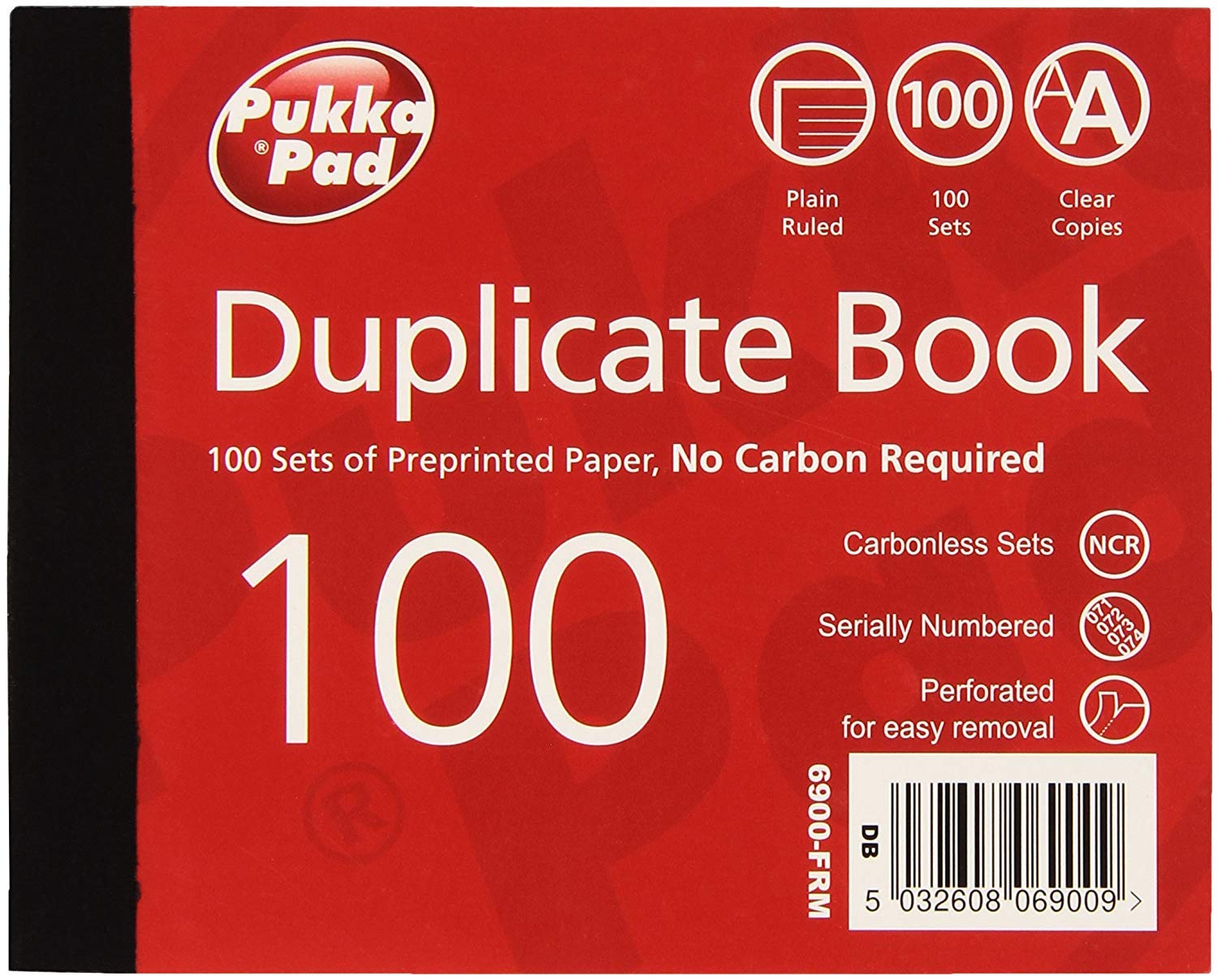 Carnets De Livraison Pukka Pads - 5 Lots Feuillets Autocopiants 137x203mm
