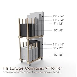 UNZERO Art Storage Rack - Canvas & Paper Storage