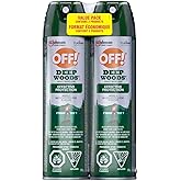 OFF! Deep Woods Unscented Insect & Mosquito Repellent Aerosol, 25% DEET, Up to 8 Hours Protection, Continuous 360° Spray, 230