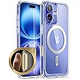 SUPCASE for iPhone 16 Plus Case with Camera Control Capture Button (Unicorn Beetle Mag), [Compatible with MagSafe] [Military-Grade Protection] Slim Clear Shockproof Magnetic Phone Case, Clear